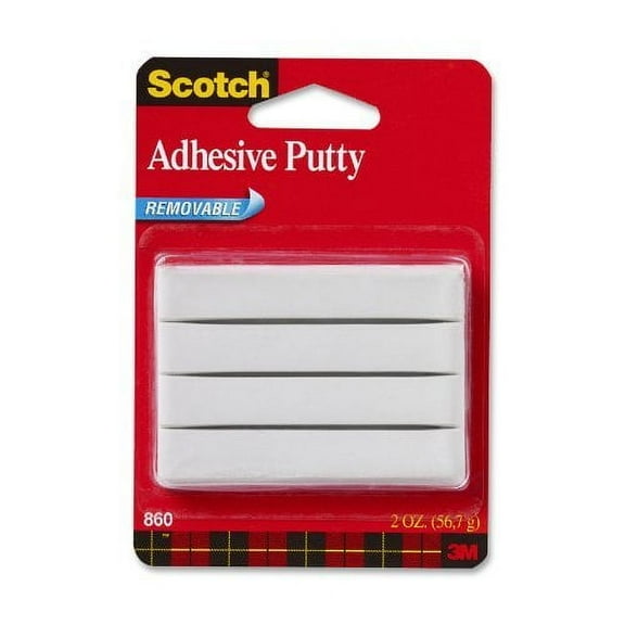 Scotch Adhesive Putty, Removable 2 oz, 6-PACK