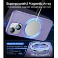 thumbnail image 4 of Apple Entronix Magnetic Back Cover for Apple iPhone 13, Purple, with 38 Magnets, Matte Finish, 4 of 6