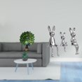 thumbnail image 2 of Elegante colección de esculturas de animales con estatuas de pavos reales y conejos para dormitorio, oficina, sala de estar, estantería, 2 of 8