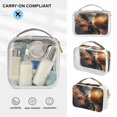 thumbnail image 5 of Cat Houses Cars Motorcycle Clear Cosmetic Bags with Handles PVC Toiletry Bags Zipper Waterproof Portable for Traveling 2 Pcs, 5 of 7