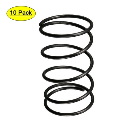 

1.2mm Wire Dia 20mm Outer Diameter 30mm Long Compression Springs Black 10pcs
