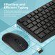 thumbnail image 2 of Wireless Keyboard and  Combo, Lovaky 2.4G Full-Sized Ergonomic Keyboard , 3 DPI Adjustable Cordless USB Keyboard and , Quiet Click for Computer/Laptop/Windows/ (1 Pack, Black), 2 of 7