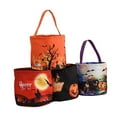 thumbnail image 3 of Halloween Basket Bag Handheld Candy Tote 9.8x11.0in with Light for Trick or Treat Night Party Decor by OVFUIZ, 3 of 4