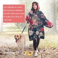 thumbnail image 4 of Wearable Oversized Blanket,Pioneer Flower Floral Print Pattern Wearable Blanket Hoodie for Adults,Cozy Hooded Blankets with Super Pockets,Super Warm Fuzzy Pullover for Women & Men, 4 of 6