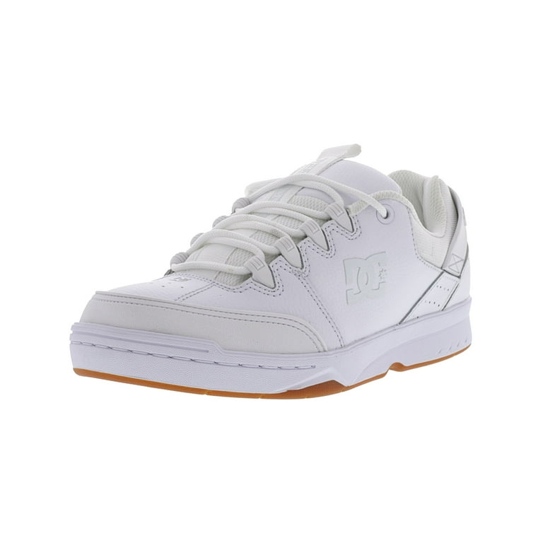 Dc Men's Syntax White / Gum Ankle-High Leather Skateboarding Shoe - 9.5M