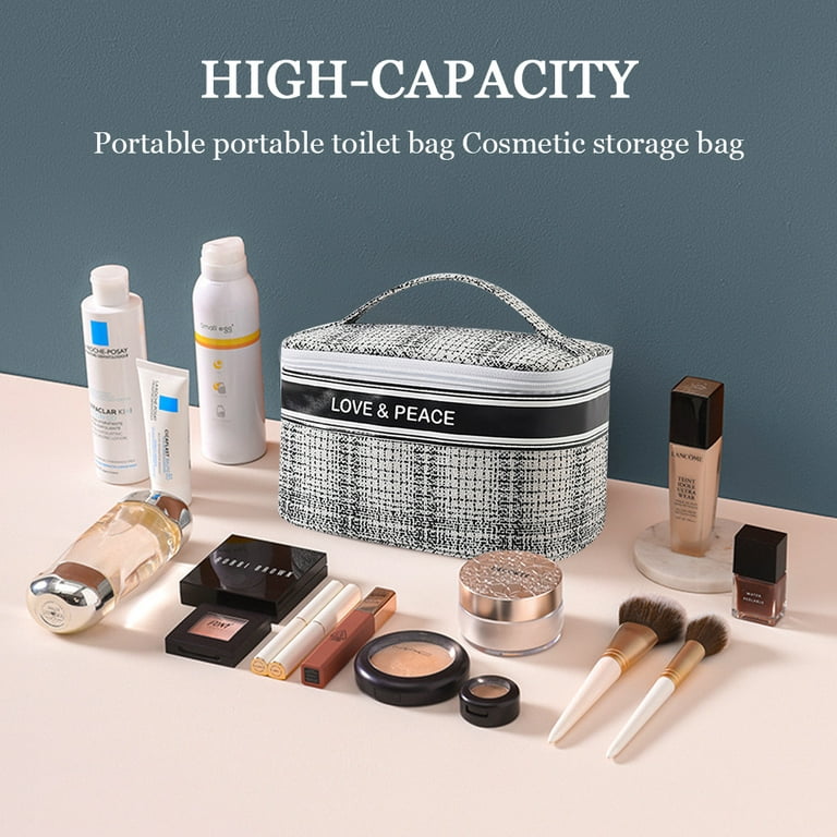 Large Capacity Travel Toiletry Cosmetic Bag PVC Wash Bag Storage Makeup  Bags Organizer with Handle Toiletry Bag for Purse