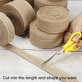 thumbnail image 5 of Uxcell 1.18 Inch x 20 Yards Jute Crafts Party Home Wrapping Decoration Burlap Fabric Ribbon 1 Pack, 5 of 6