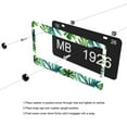 thumbnail image 5 of Tropical Green Leaves 3-gigapixel-scale-4x License Plate Frames for Women Men Car Plate Holder Cover Metal Tag Aluminum Car Accessories Front Rear Plate Decor, 5 of 6