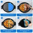 Silicone Crockpot Divider Insert, 6 Quart Slow Cooker Liner Reusable