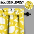 thumbnail image 5 of Kitchen Curtains 36 Inch Short - 3 Panel Set Lemon Print, Rod Pocket Window Curtains 100% Polyester, Cute Fruit Valance for Farmhouse, Cafe, Living Room, Bedroom, Easy Wash, 5 of 6