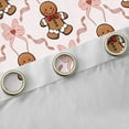 thumbnail image 4 of Manfei Gingerbread Man Black Out Curtains for Teens, Merry Christmas Curtains Pack of 2 (42x63 Each), Princess Cartoon Bowknot Bedroom Curtains, Black Out Curtains Home Decor, 4 of 6