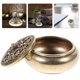 thumbnail image 4 of 2 Pcs Vintage Incense Burner Mini Incense Holder Brass Censer Desktop Decor, 4 of 4