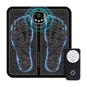 EMS Foot Massager for Neuropathy - Foot Massager Mat for Pain Plantar Relief, Improve Circulation, Muscle Relaxation, Portable & Rechargeable EMS Foot Stimulator with 8 Modes &19 Levels