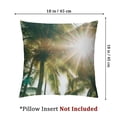 thumbnail image 4 of Acheng Palm Leaves with Lush Branches and Leaves Tropical Jungle Palm Leaves Short Plush Pillowcase Set of 2 White, 4 of 7