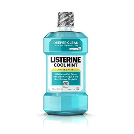 Listerine Antiseptic Mouthwash, Cool Mint - 250 ml (Pack of 10)
