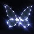 thumbnail image 2 of Jumpingount Fairy Elf Cute Lovely Halloween Costume Cosplay Sparkle Angel Wing Colorful Dress Up Pendientes para adultos Niñas Mujeres Disfraces de disfraces Azul 60*48cm, 2 of 6