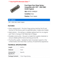 thumbnail image 2 of Front Upper Door Hinge Spring - Compatible with 1997 - 2002 GMC C6500 Topkick 1998 1999 2000 2001, 2 of 2