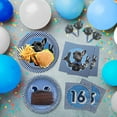 thumbnail image 6 of Havercamp Boys 16th Birthday Deluxe Party Pack for 16 Guests! Includes 16 ea. Dinner Plates, Side Plates, Luncheon Napkins & Beverage Napkins and 24 Party/Food Picks., 6 of 8