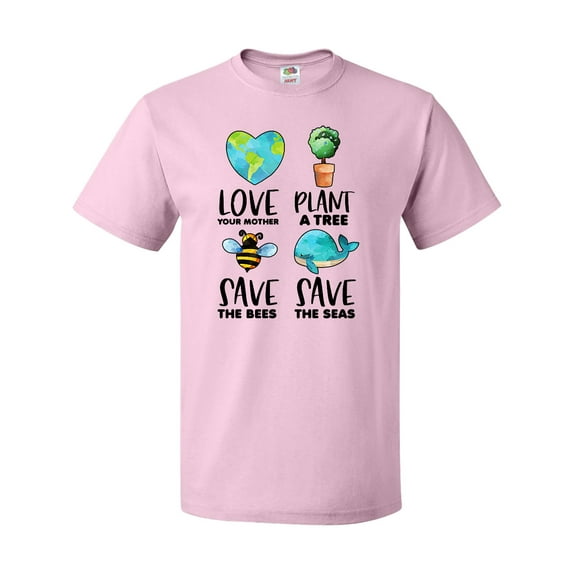 Inktastic Earth Day Plant a Tree Save the Bees Save the Seas Love Your Mother Earth T-Shirt