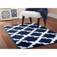 thumbnail image 4 of Mainstays Quatrefoil Navy/White Indoor Area Rug, 45" x 66", 4 of 5