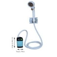 Yoloke Portable Outdoor Mobile Shower Adjustable Flow, USB Charged