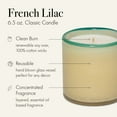 thumbnail image 2 of LAFCO New York Classic Candle French Lilac - 6.5 oz - 50-Hour Burn Time - Reusable Hand Blown Glass Vessel - Made in The USA, 2 of 4