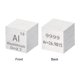 thumbnail image 3 of Cubo de aluminio, cubo de densidad Al de 10 mm, cubo de elemento de alta densidad, cubo de metal único, colecciones de la tabla periódica de elementos, 3 of 6