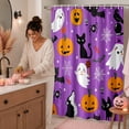 thumbnail image 4 of Leeye Halloween Shower Curtain Waterproof Quick Install Decorative Pumpkin Printed For Bathroom Bathtub, 4 of 4