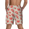 thumbnail image 4 of Goofa Crab Lobster 1 Printed Men's Swim Trunks Board Shorts Quick Dry Mens Swimming Trunks with Compression Liner,Breathable Fit Hawaii Beach Shorts-Large, 4 of 9