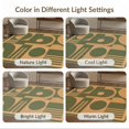 thumbnail image 7 of ODIKA 9'x12' Washable Area Rug Green Beige Geometric Design Elegant Interplay of Abstract Shapes and Lines for Master Suite, California King, Under Bed, Non-Shedding, Easy Care, 7 of 7
