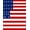 Red, Pattern 1, variant on Flatwoven High Traffic Area Rug, USA Flag Inspired Mat Red White Blue Entrance Rug, Non Slip, Stain Resistant, Washable Area Rugs for Living Room, Bedroom(Red, 2X3)