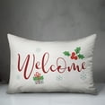 thumbnail image 3 of Creative Products White Welcome 20 x 14 Spun Poly Pillow, 3 of 3
