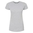 thumbnail image 4 of Tultex Women’s Slim Fit T-Shirt, Women's Short Sleeve Tee, Soft Ring-Spun Cotton Tee, Heather Grey, 2XL, 4 of 5