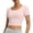 Pink, variant on Levmjia Women's Butterfly Back Yoga Top with Built-in Pads | Nylon Spandex Stretchy Cross-Back Activewear Shirt,