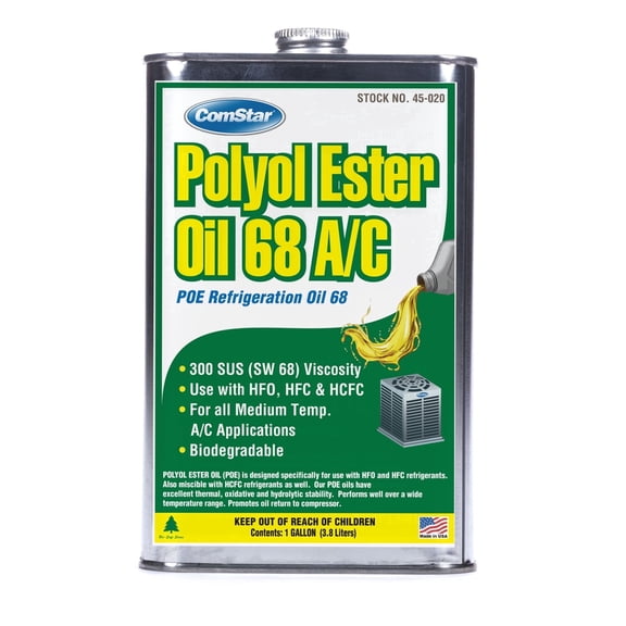 ComStar Polyol Ester Oil 68/300 SUS 1 qt POE for AC & Refrigeration System