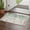 SeaGreen, variant on Blue Green Eucalyptus Bathroom Rug 2'x3', Sage Gradient Leaves Butterfly Low Profile Front Entryway Rug with Tassels, Woven Cotton Washable Kitchen Mat Carpet for Foyer Bedroom Back Door Decor