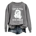 thumbnail image 2 of This Is Some Boo Sheet Halloween Sweatshirts for Women 2025 Crewneck Ghost Funny Novelty Graphic Sweatshirt Pullover, 2 of 4