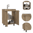 thumbnail image 5 of Newboti Furniture Khari 24" Floor Cabinet, Double Door, Two Shelves -Light Oak 32001, 5 of 6