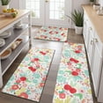thumbnail image 2 of Pioneer Flower Floral Print Pattern Kitchen Rugs Sets Of 3,Kitchen Runner Rugs Non Skid Washable,Decorative Kitchen Floor Mats for Kitchen,Sink,Laundry,17"x30"+ 17"x47" + 17"x59", 2 of 6