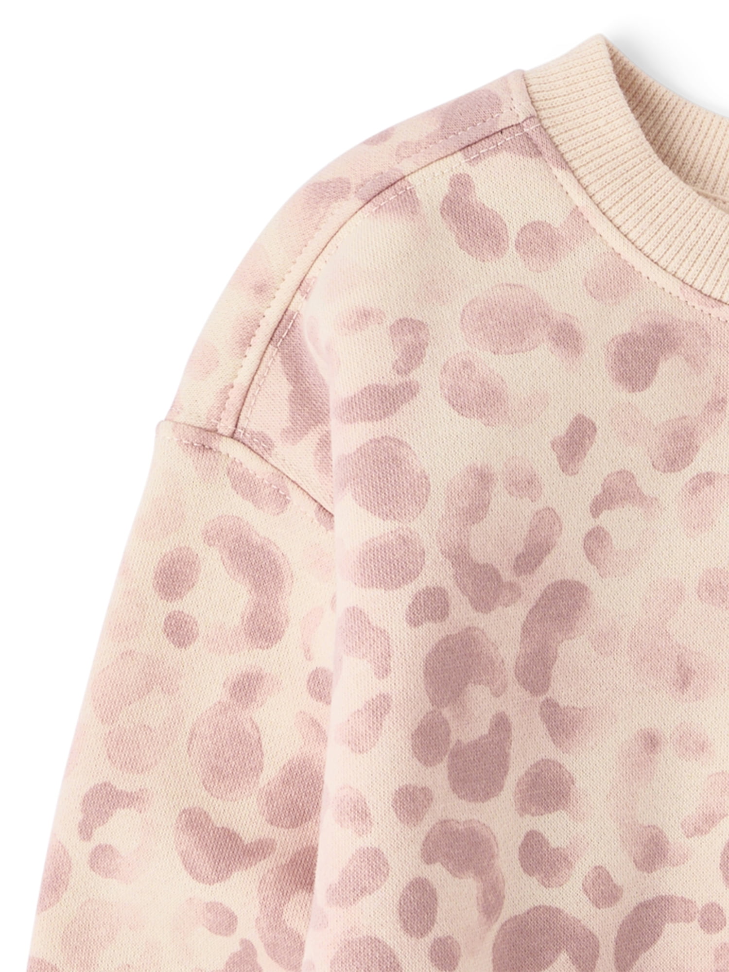 The Children's Place Toddler Girls Active Long Sleeve Print Premium Fleece Sweatshirt, Sizes 12M-5T