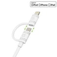 thumbnail image 6 of Cellet Micro USB- Apple MFI Certified Lightning Cable Combo, Compatible for Apple iPhone Xs/Max/Xr/X/SE/8/7/6/5 iPad/Pro/Air/Mini 4,3,2,1, iPod Touch, Nano 7th and all lighting Device - 1 Meter White, 6 of 10