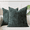 Dark green, variant on Grey Cream Decorative Throw Pillow Covers Soft Chenille Tweed Textured Cushion Case,Modern Home Decor For Couch Bed Living Room