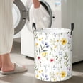thumbnail image 5 of Goofa Watercolor Floral A Printed Circular Hamper,Laundry Basket with Handles,Storage Baskets Foldable,Large Capacity Laundry Hamper-, 5 of 6