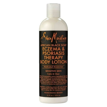 SheaMoisture African Black Soap Eczema & Psoriasis Therapy Body Lotion, 12