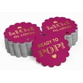 thumbnail image 2 of Inkdotpot 50 Pack Ready To Pop Baby Shower Favor Paper Tags Craft Real Gold Foil Hang Tags, 2 of 7