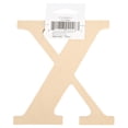 thumbnail image 5 of Unfinished Wood 5" Classic Font Letter X, 5 of 9