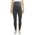 thumbnail image 2 of Oh! Mamma Maternity Women's Leggings with Full Panel, 2-Pack (Women's & Women's Plus), 2 of 5