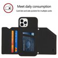 thumbnail image 4 of Mantto Cases for iPhone 15 Pro Max Wallet Case with Card Holder, PU Leather ID Credit Card Slots Double Magnetic Clasp Kickstand Shockproof Back Flip Slim Phone Cover For iPhone 15 Pro Max, Black, 4 of 8