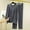 Gray, variant on Yellow Womens Soft Pajama Set - Modal Cotton Polyester, Loose Fit Long Sleeve with Elastic Waist, Size L/XL, Breathable for Sleeping & Lounging,Size L
