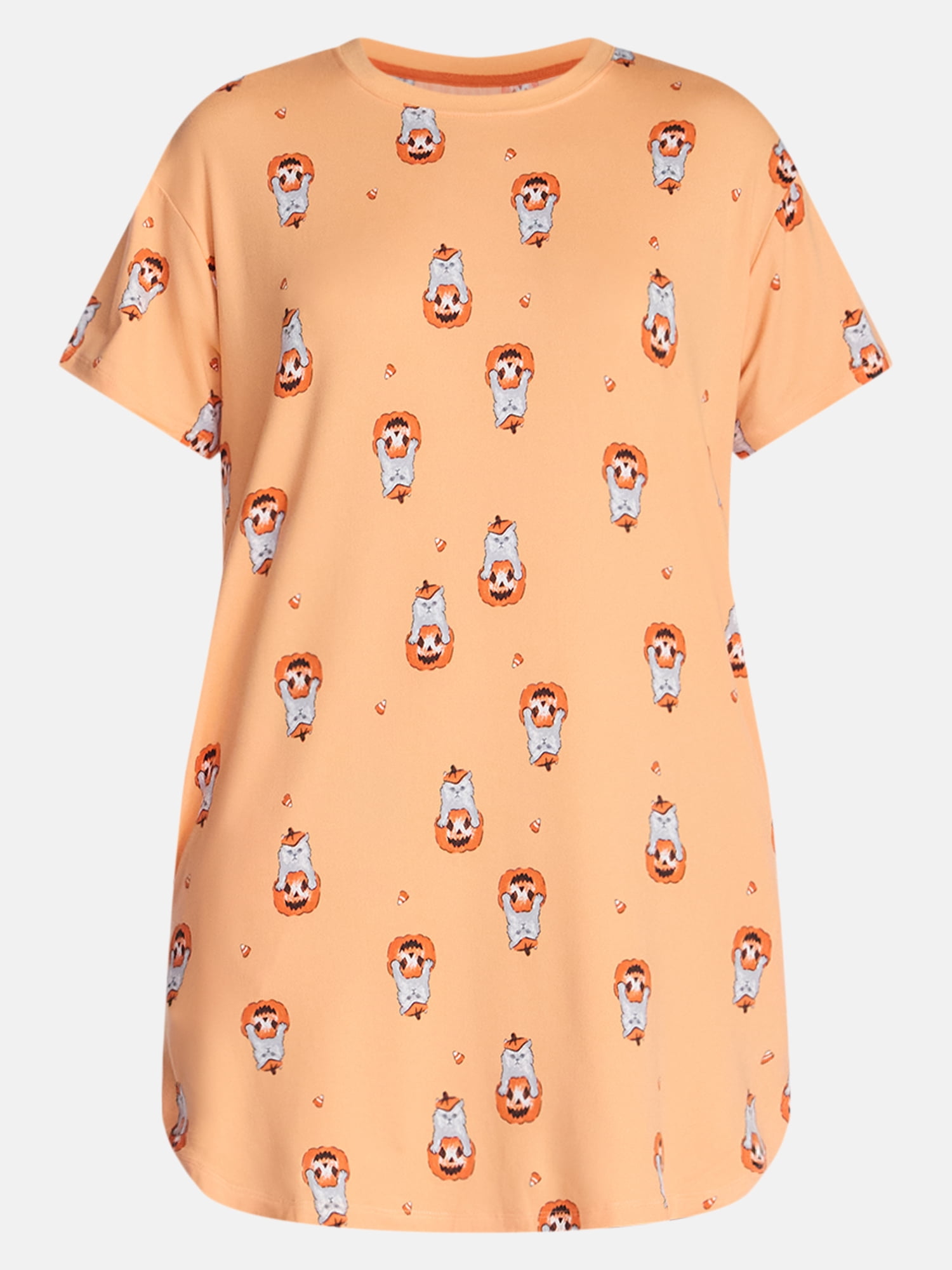 Halloween Women's Sleepshirt Top and Socks Set from Way to Celebrate, 2-Piece, Sizes XS-3X